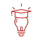Lightbulb with grad cap